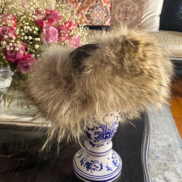 Real fox fur trapper ear flap ski cap - Picture 7 of 7